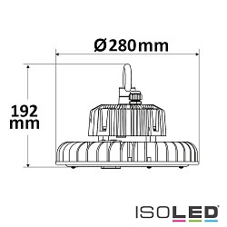 LED Hallenleuchte FL, ballwurfsicher, IP65, 200W 28000lm, 1-10V dimmbar, 4000K 120