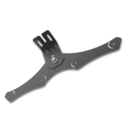 4er Verbinder fr Hallenleuchte LN (2 Stck), verzinnt / Chrom