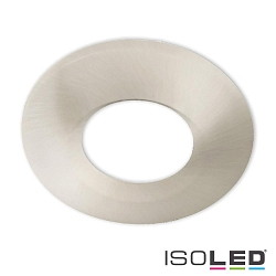 Cover Aluminium RUND fr Einbaustrahler Sys-68 mit angeschrgter Kante, Nickel gebrstet