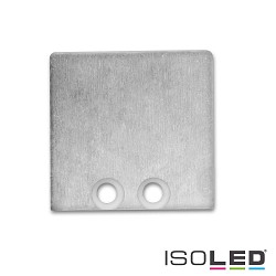 Accessory for profile SURF16 - aluminium endcap (2 pc.), incl. screws, EC58, closed