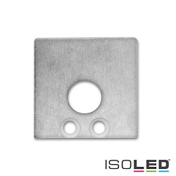 Accessory for profile SURF16 - aluminium endcap (2 pc.), incl. screws, EC59, with cable opening