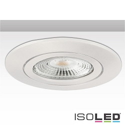 Cornice di montaggio per luci rotondo, girevole, Bianco