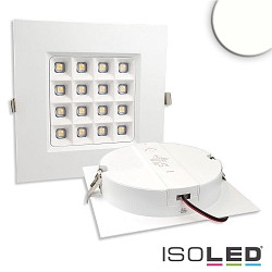 LED Downlight PRISM, UGR<19, BAP geeignet, IP54, eckig, 11 x 11cm, starre Optik, dimmbar, 10W 4000K 1020lm 90