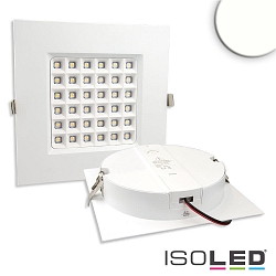 LED Downlight PRISM, UGR<19, BAP geeignet, IP54, eckig, 19 x 19cm, starre Optik, dimmbar, 18W 4000K 2000lm 90