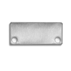 Accessory for surface mount profile IL-ALU20 - endcap, anodized aluminium