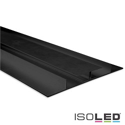 LED Trockenbau-Leuchtenprofil PLANAR, indirektes Licht, fr 2 LED-Strips, Aluminium, 200cm, Schwarz eloxiert RAL 9005