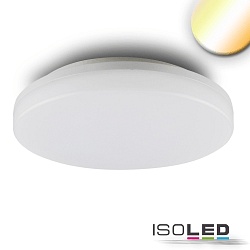 Outdoor LED Decken-/Wandleuchte, IP54, 24W, ColorSwitch 3000K|4000K, 2700lm 120, wei, ohne Bewegungssensor