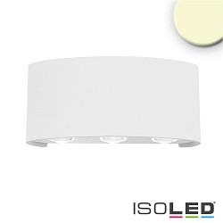 LED Auenwandleuchte Up&Down 6*1W CREE, mit Fokuslinsen, IP54, 6W 3200K 480lm, berlagernd strahlend, Aluminium, Sandwei