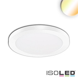 LED Aufbau-/Einbauleuchte Slim Flex, IP44, 12W, ColorSwitch 3000|3500|4000K 1020lm 120, Deckenausschnitt variabel, Wei