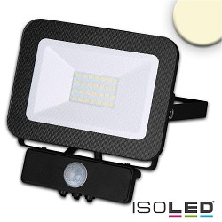 Outdoor LED Fluter mit PIR-Bewegungssensor, IP65, drehbar und schwenkbar, schwarz, 30W 3000K 2700lm 120