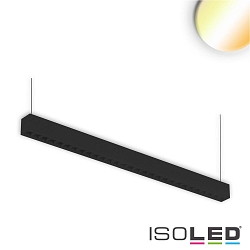 LED Aufbau/Hngeleuchte Linear Raster 40W, anreihbar, 120.4cm, ColorSwitch 3000|3500|4000K, 4800lm 100, Schwarz