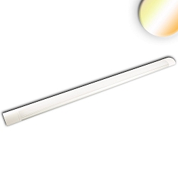 LED surface mount luminaire, IP42, length 119cm, 40W Color Switch 3000-4000K 4000lm 120, aluminium, white