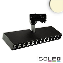 Projecteur triphas rotatif, inclinable IP20, noir  