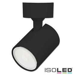 Wall- and ceiling luminaire GU10 Single, 1 flame, IP20, swivelling, excl. lamps, aluminium, matt black