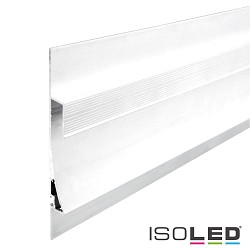 LED Trockenbau-Leuchtenprofil SINGLE CURVE, indirektes Licht, fr 1 LED-Strip, Aluminium, 200cm, Wei RAL 9003