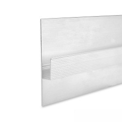 LED drywall profile SHADOW GAP 40, anodized aluminium, 200cm, white RAL 9010