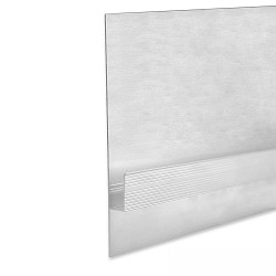 LED drywall profile SHADOW GAP 80, anodized aluminium, 200cm, white RAL 9010