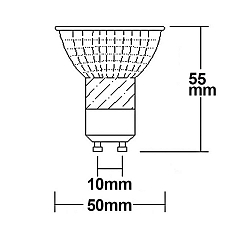 Lampe  rflecteur GU10 GU10 5W 420lm 4000K 45 CRI >92 