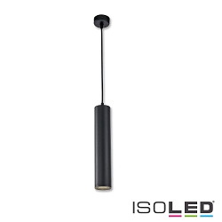 Pendant luminaire 300, round, GU10, excl. lamps, aluminium, black