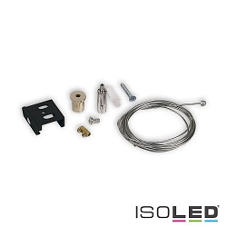 Accessorio Sospensione a corda SERIE S1, Nero opaco 20cm