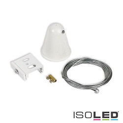 Accessorio Sospensione a corda SERIE S1, Bianco opaco 20cm