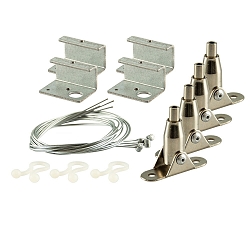 Zubehr fr UGR<16 Line Panels - Stahlseilabhngung (4 Stk.) mit beweglichen Deckenhalterungen, 150cm