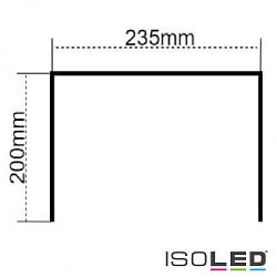 Mounting bracket for LED hall lighting spot MS 250W