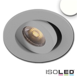 LED Einbauleuchte MiniAMP, IP40,  5.2cm, 24V DC, CRi >91, schwenkbar 30, dimmbar, 3W 4000K 310lm 50, Alu gebrstet