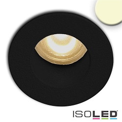 LED Einbauleuchte MiniAMP, rckversetzt, IP42,  2.2cm, 24V DC, dimmbar, 1W 3000K 60lm 60, Schwarz