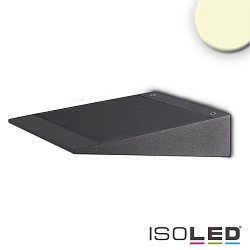 LED solar wall luminaire with HF sensor for motion & daylight, 2W, IP54, warm white