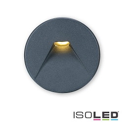 Round aluminium cover 2 for LED wall luminaire Sys-Wall68, black