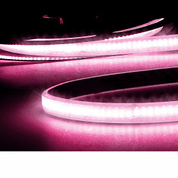 LED CRI9P Linear 48V-Flex strip, 8W, IP68, pink, 500cm