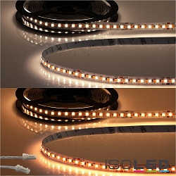 LED CRI919 / 940 MiniAMP Flex strip, 24V, 15W, dynamic white, both sided cable with male plug, 250cm