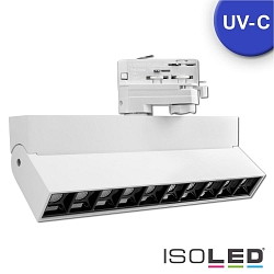 3-phase track spot UV-C 270nm, 10W, 50, rotatable and swivelling, matt white