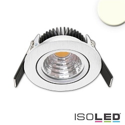 LED Einbauleuchte Sys68 MiniAMP, IP52,  8.3cm, 24V DC, CRi >92, schwenkbar 30, dimmbar, 5W 2700K 480lm 60, Alu gebrstet