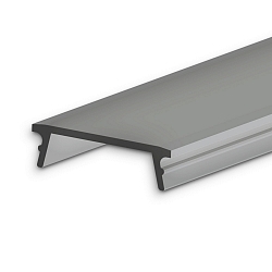 Accessory for profile SURF16 - cover COVER42, black / matt, 25% translucency, 200cm