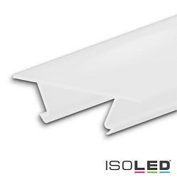 Accessory for profile CORNER12 BORDERLESS - cover, 200cm, COVER46, white/clear, 85% translucency