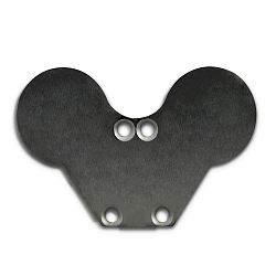 Zubehr fr Profil LOOP13 mit TUNNEL - Aluminium-Endkappe EC34 (2 Stk.), inkl. Schrauben, Schwarz