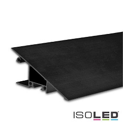 LED Aufbauprofil HIDE TRIANGLE, Keilform, indirektes Licht, Aluminium, 200cm, Schwarz