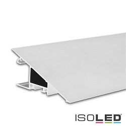 LED surface mount profile HIDE TRIANGLE, wedge shape, indirect lightbeam, aluminium, 200cm, white RAL 9003