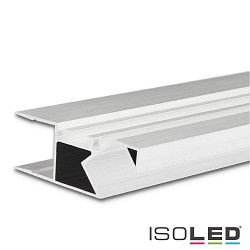 LED surface mount profile HIDE ASYNC, for 2 LED strips, direct/ indirect 50, aluminium, 200cm, white RAL 9003