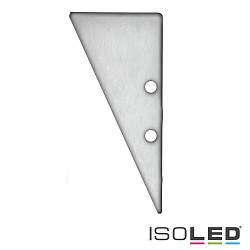 Accessory for profile HIDE TRIANGLE - aluminium endcap EC91 incl. screws, anodized aluminium
