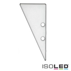 Zubehr fr Profil HIDE TRIANGLE - Aluminium-Endkappe EC91 inkl. Schrauben, Wei RAL 9003