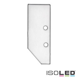 Accessory for profile HIDE ASYNC - aluminium endcap EC92 incl. screws, white RAL 9003