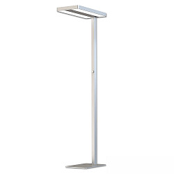 Lampadaire Office Pro haut bas IP20, gris gradable