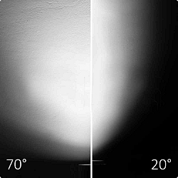 3-PH Schienen-Strahler fokussierbar, 42W, 20-70, wei matt, 4000K, CRI92