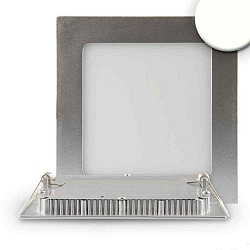 Downlight plat, dimmable IP42, argent gradable