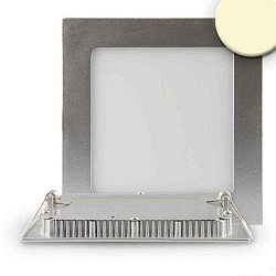 Downlight plat, dimmable IP42, argent gradable