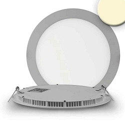 Downlight plat IP42, argent 