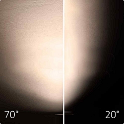 Projecteur triphas IP20, noir  